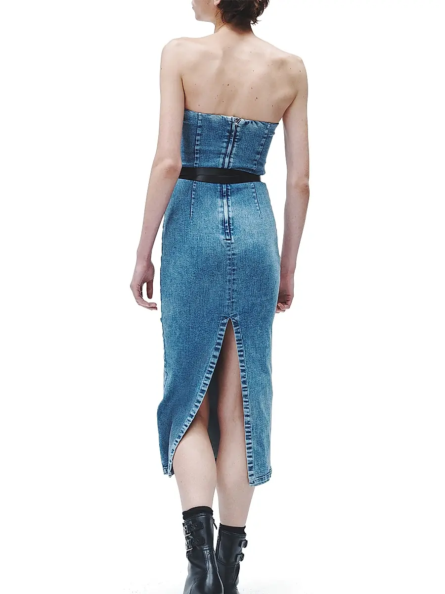 rag & bone Women's Jasmine Stretch Denim Midi-Dress | Thumbnail 5 rag & bone Women's Jasmine Stretch Denim Midi-Dress | Thumbnail 5