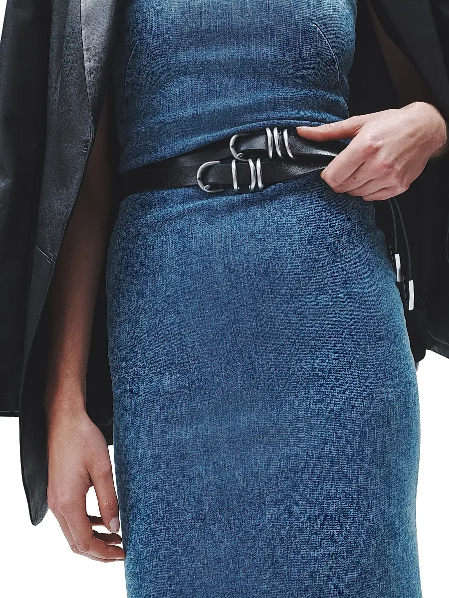 rag & bone Women's Jasmine Stretch Denim Midi-Dress | Thumbnail 7 rag & bone Women's Jasmine Stretch Denim Midi-Dress | Thumbnail 7