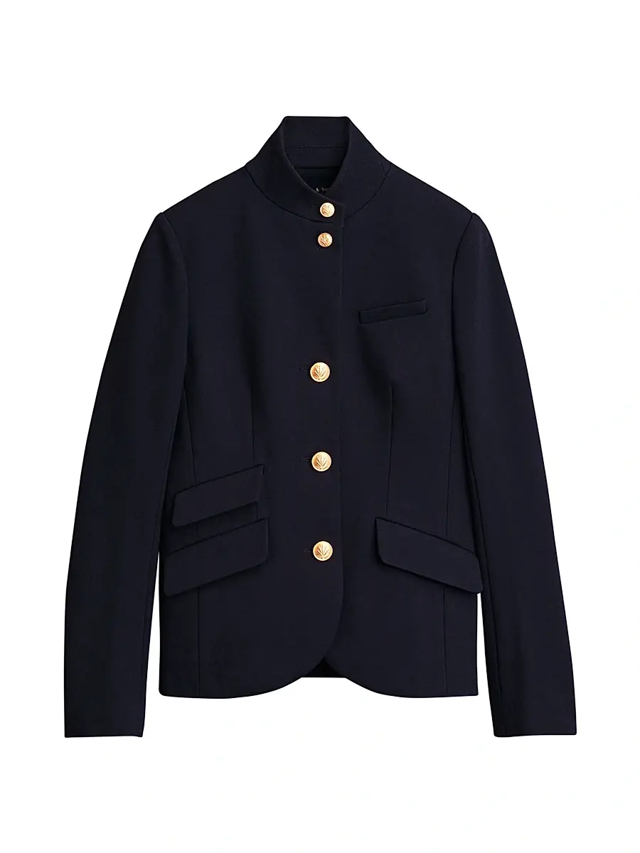 rag & bone Women's Slade Ponte Blazer