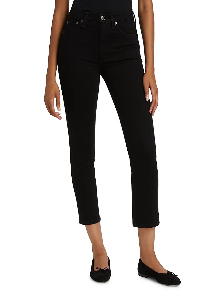 rag & bone Women's Wren High-Rise Crop Jeans | Thumbnail 3 rag & bone Women's Wren High-Rise Crop Jeans | Thumbnail 3