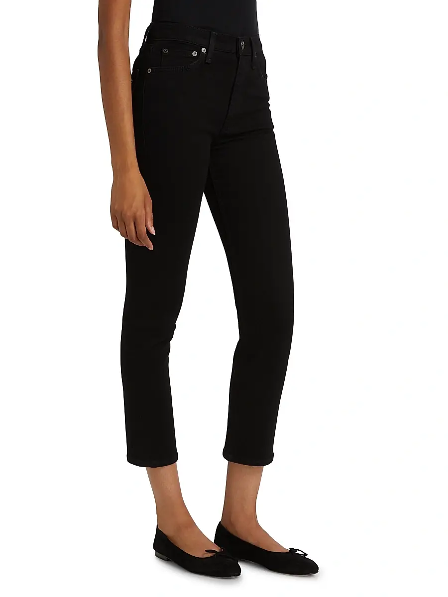 rag & bone Women's Wren High-Rise Crop Jeans | Thumbnail 4 rag & bone Women's Wren High-Rise Crop Jeans | Thumbnail 4