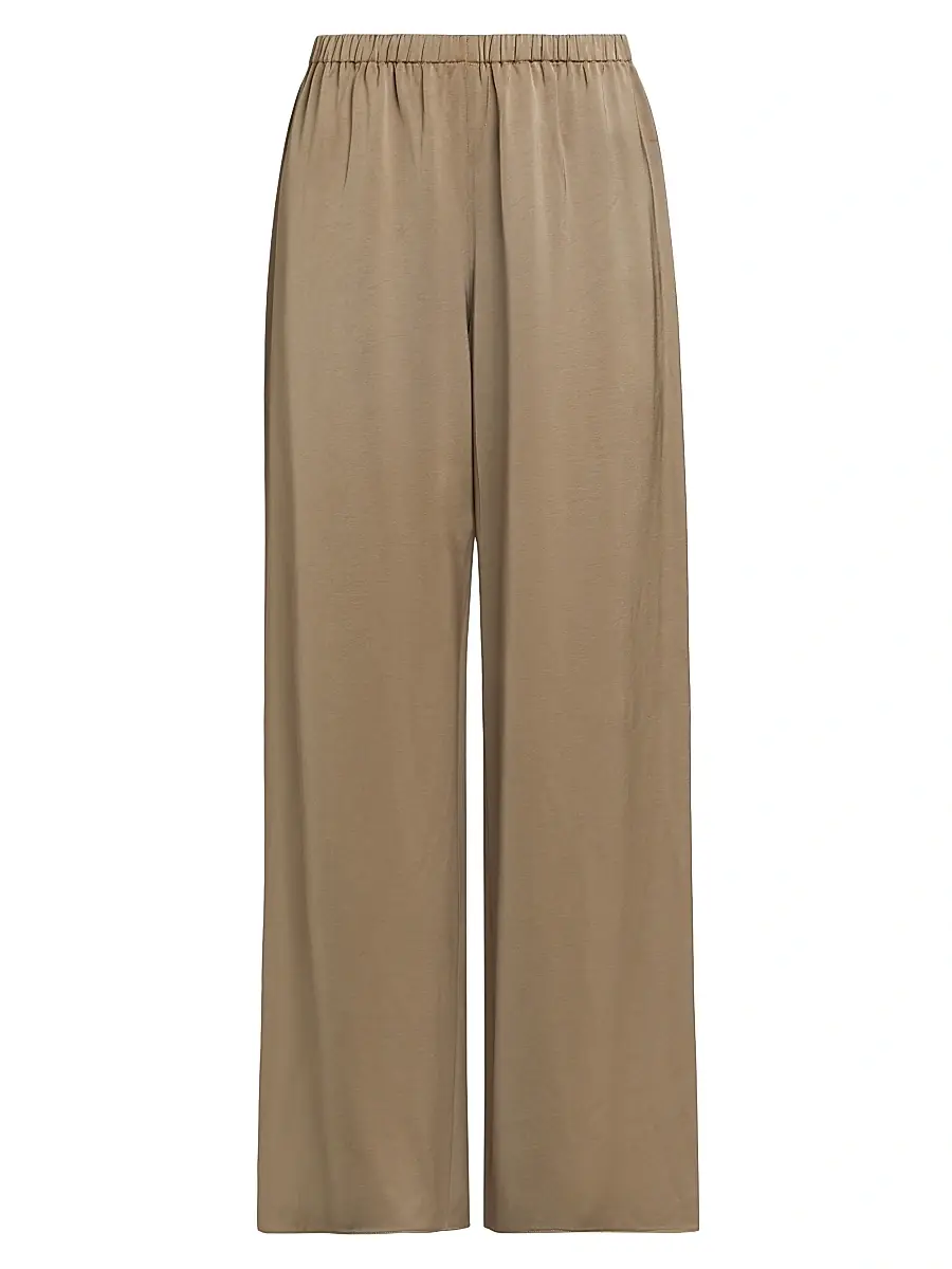Jenni Kayne Women's Demi Wide-Leg Pull-On Pants - Olio | Image 1 Jenni Kayne Women's Demi Wide-Leg Pull-On Pants - Olio | Image 1