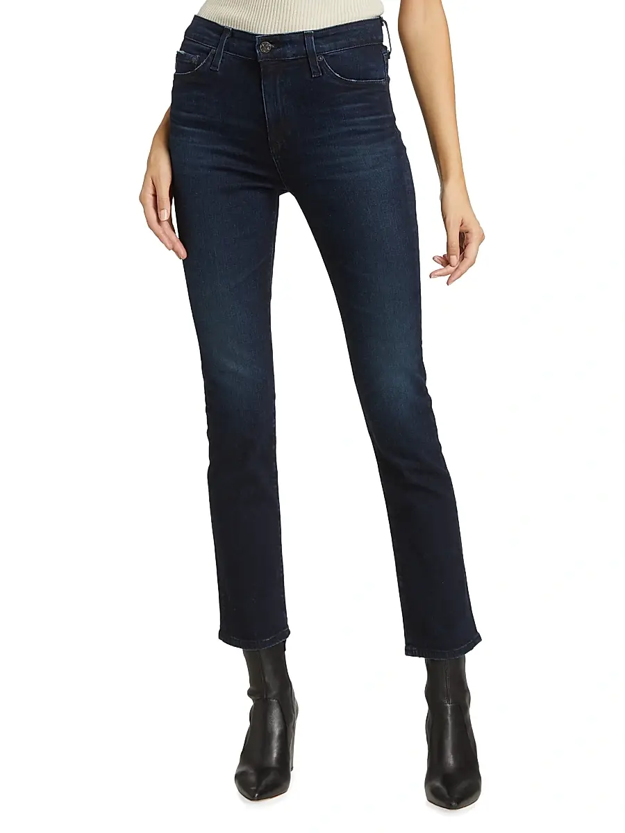 AG Jeans Women's Mari High-Rise Stretch Straight Jeans - 3 Years High Rise | Thumbnail 3 AG Jeans Women's Mari High-Rise Stretch Straight Jeans - 3 Years High Rise | Thumbnail 3