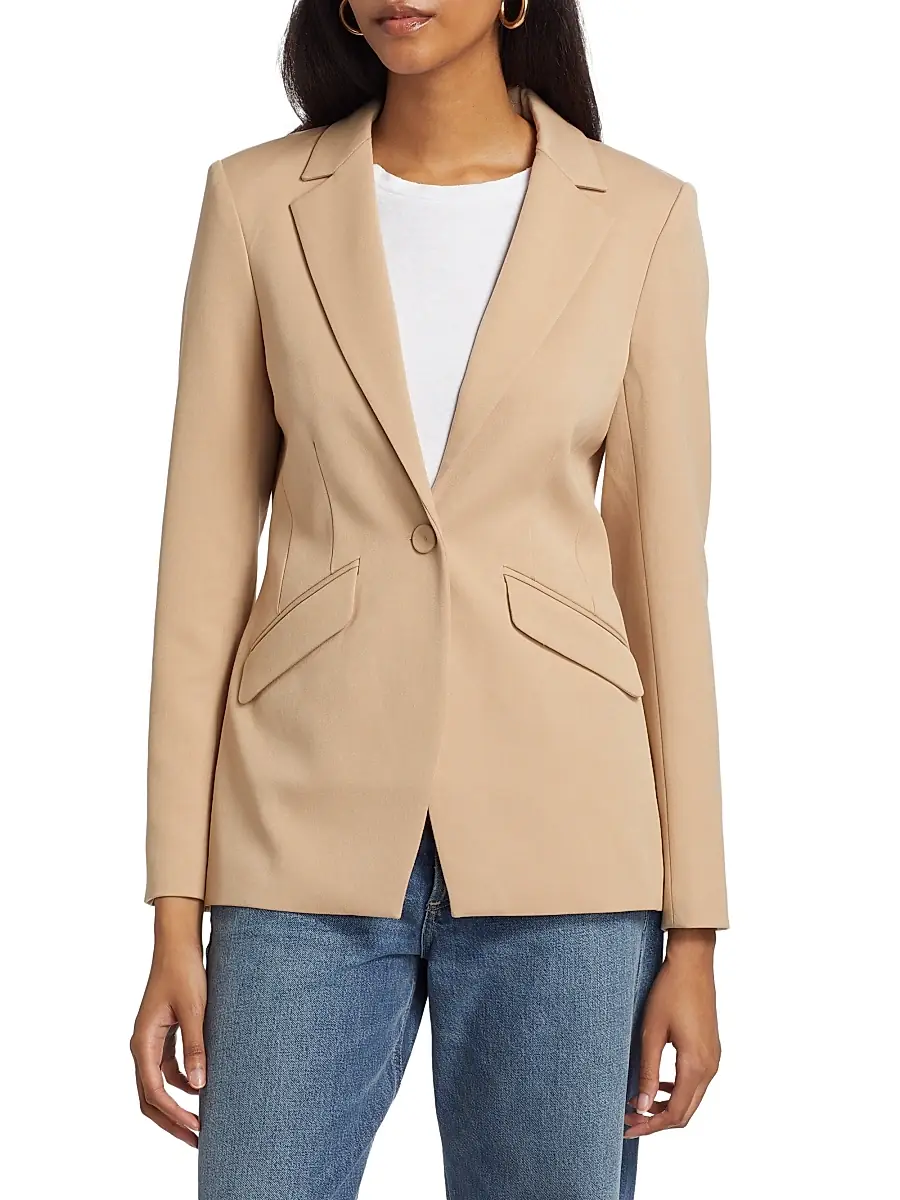 Favorite Daughter Women's Favorite Tailored Blazer - Beige | Thumbnail 3 Favorite Daughter Women's Favorite Tailored Blazer - Beige | Thumbnail 3
