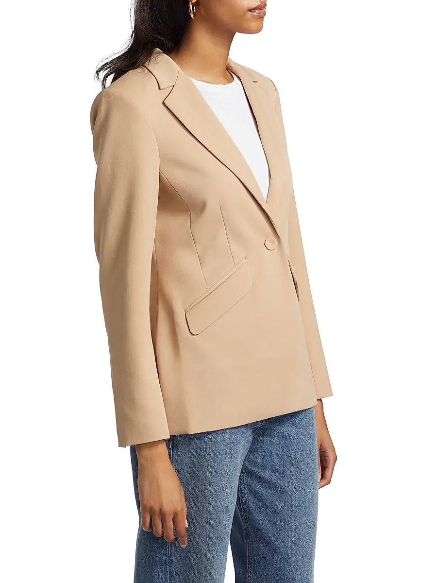Favorite Daughter Women's Favorite Tailored Blazer - Beige | Thumbnail 4 Favorite Daughter Women's Favorite Tailored Blazer - Beige | Thumbnail 4