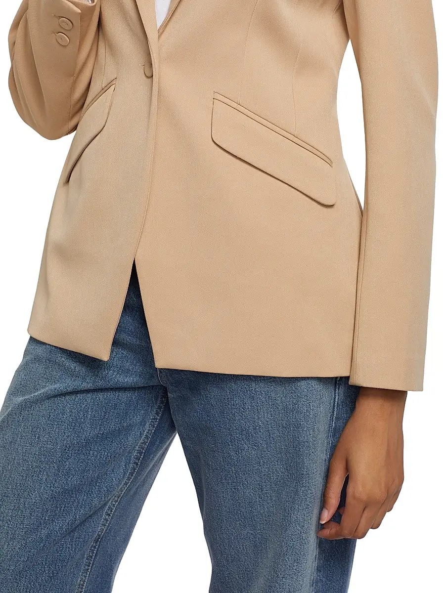 Favorite Daughter Women's Favorite Tailored Blazer - Beige | Thumbnail 7 Favorite Daughter Women's Favorite Tailored Blazer - Beige | Thumbnail 7
