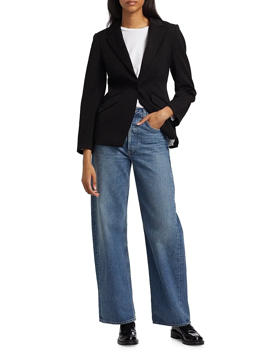 Favorite Daughter Women's Favorite Tailored Blazer - Beige | Thumbnail 10 Favorite Daughter Women's Favorite Tailored Blazer - Beige | Thumbnail 10