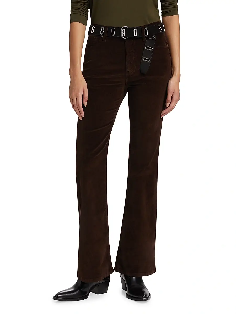 Frame Women's Le Easy Corduroy Flared Pants - Espresso | Thumbnail 3 Frame Women's Le Easy Corduroy Flared Pants - Espresso | Thumbnail 3