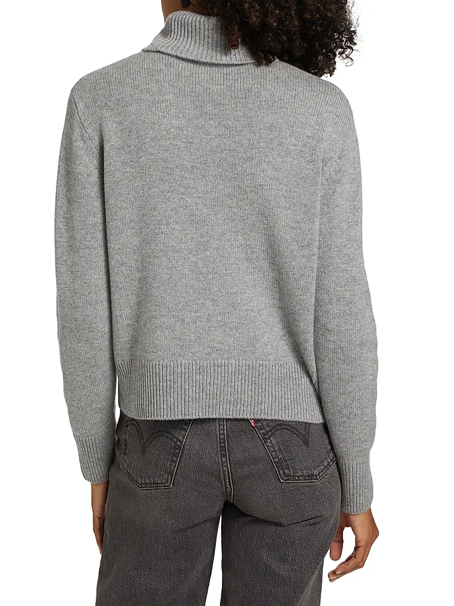 Frame Women's Cashmere Turtleneck Sweater | Thumbnail 5 Frame Women's Cashmere Turtleneck Sweater | Thumbnail 5