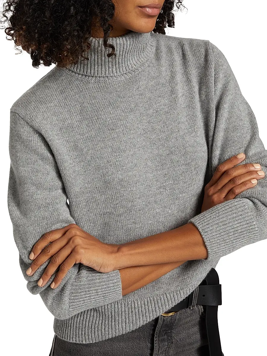 Frame Women's Cashmere Turtleneck Sweater | Thumbnail 6 Frame Women's Cashmere Turtleneck Sweater | Thumbnail 6