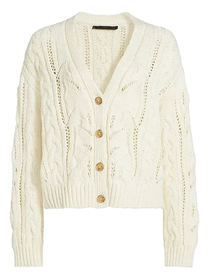 Women's Audrey Cotton V-Neck Cardigan Women's Audrey Cotton V-Neck Cardigan