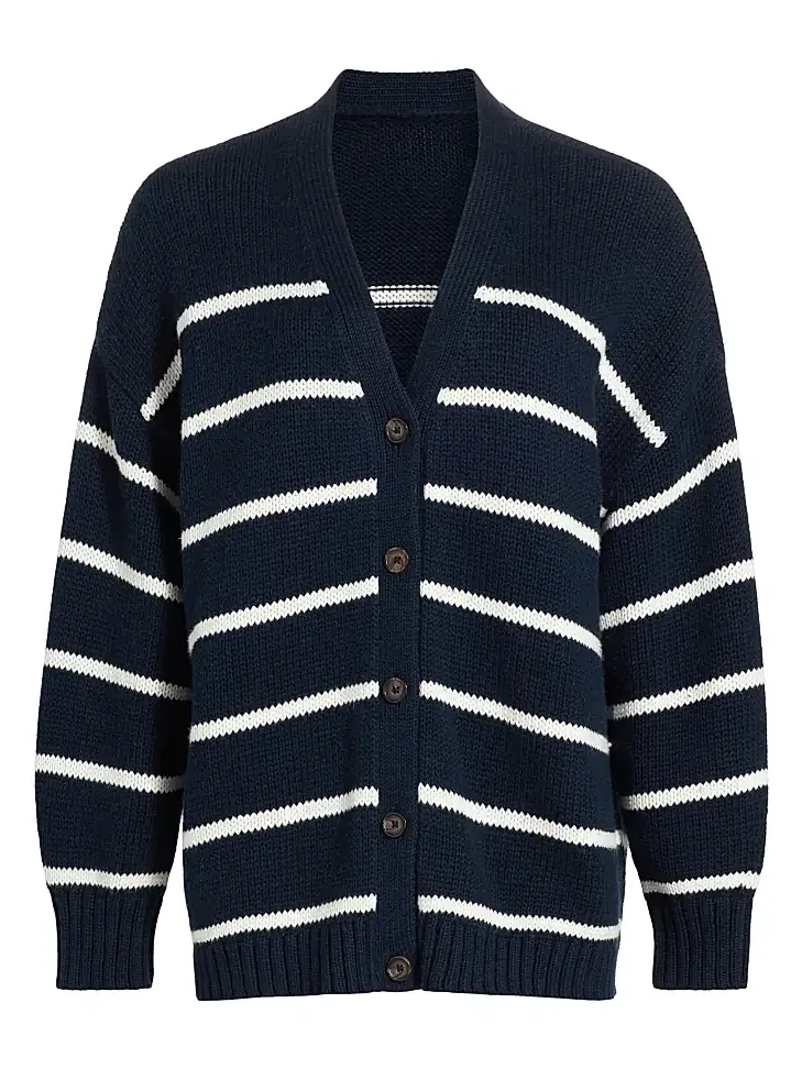 Women's Chloe Striped Cotton Cardigan Women's Chloe Striped Cotton Cardigan