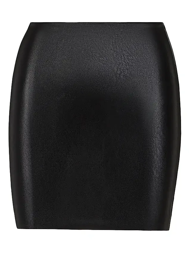 Women's Faux Leather Micro-Miniskirt Women's Faux Leather Micro-Miniskirt