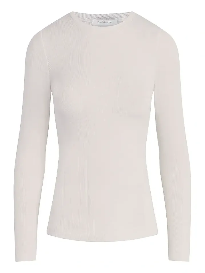 Women's Rib-Knit Long-Sleeve Top Women's Rib-Knit Long-Sleeve Top