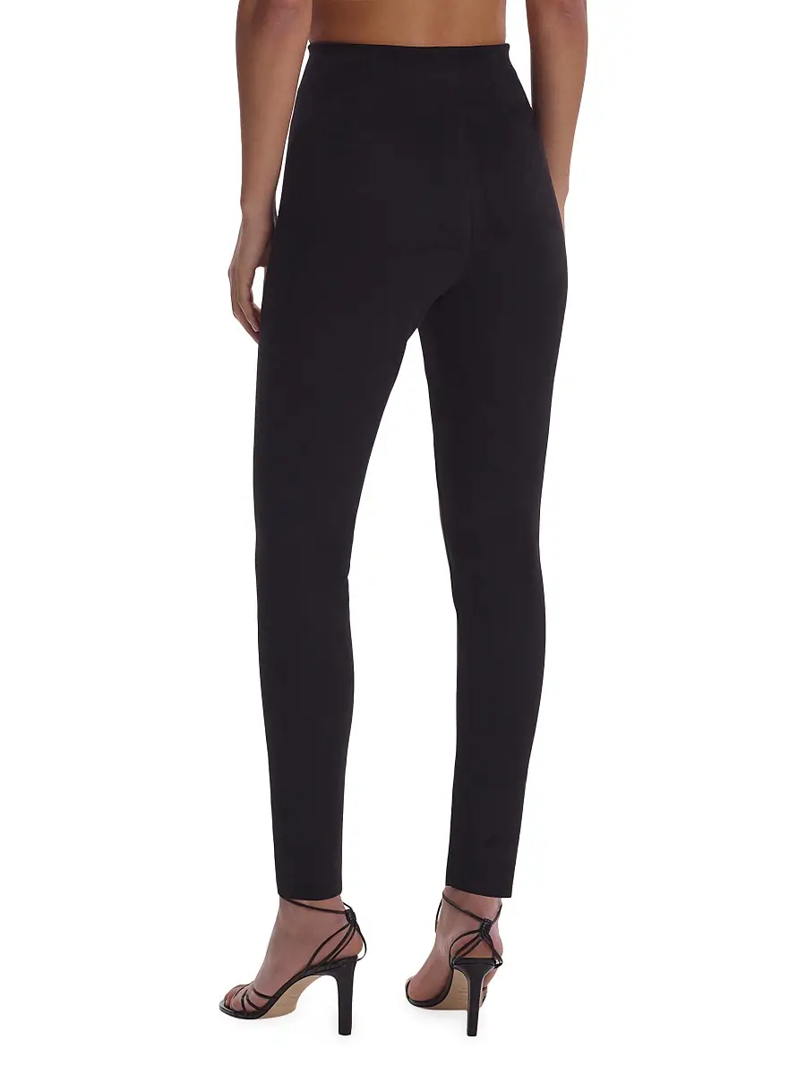 Commando Women's Faux-Suede High-Waist Leggings - Black | Thumbnail 2 Commando Women's Faux-Suede High-Waist Leggings - Black | Thumbnail 2
