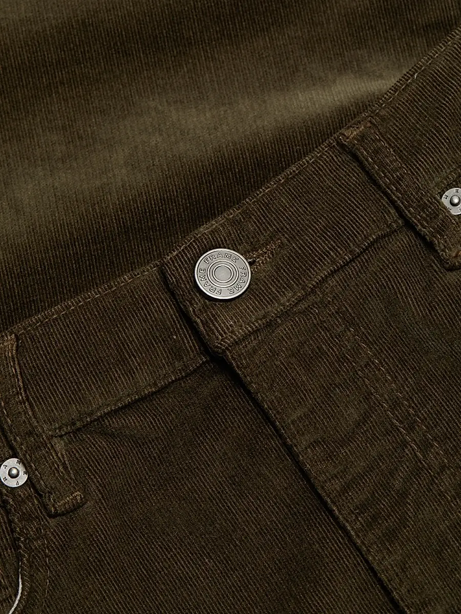 Frame Women's Le Slim Palazzo Corduroy Jeans - Rich Military | Thumbnail 7 Frame Women's Le Slim Palazzo Corduroy Jeans - Rich Military | Thumbnail 7