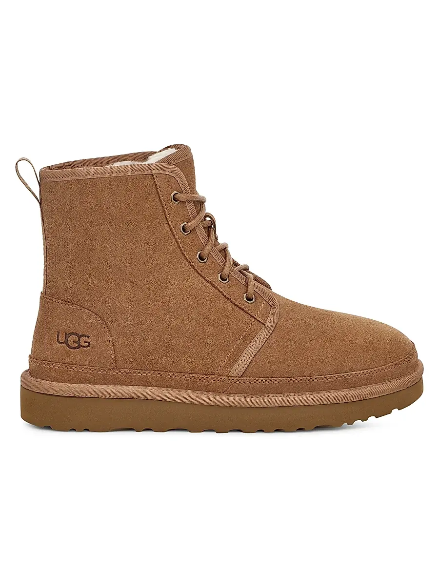 Men's Unisex Neumel Suede High-Top Chukka Boots - Chestnut Men's Unisex Neumel Suede High-Top Chukka Boots - Chestnut
