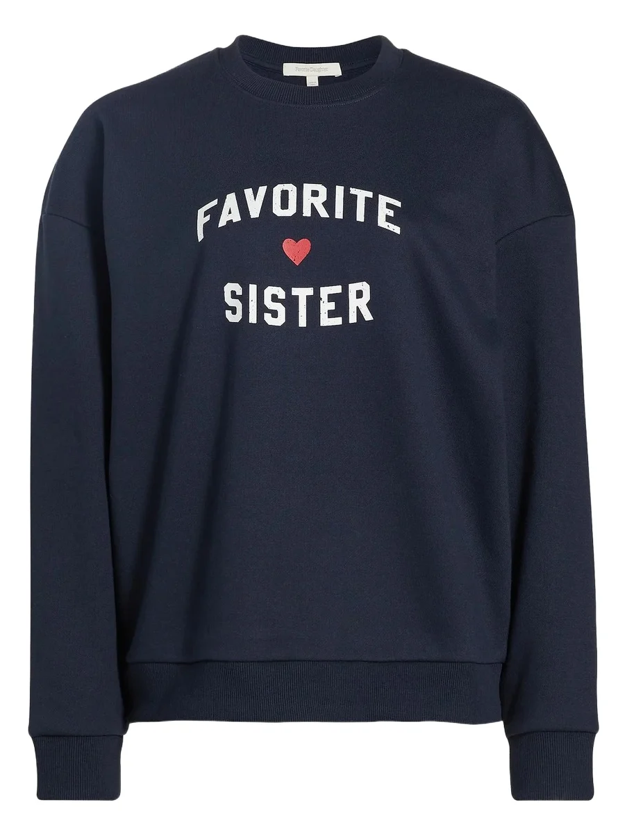Women's Favorite Sister Heart Logo Sweatshirt