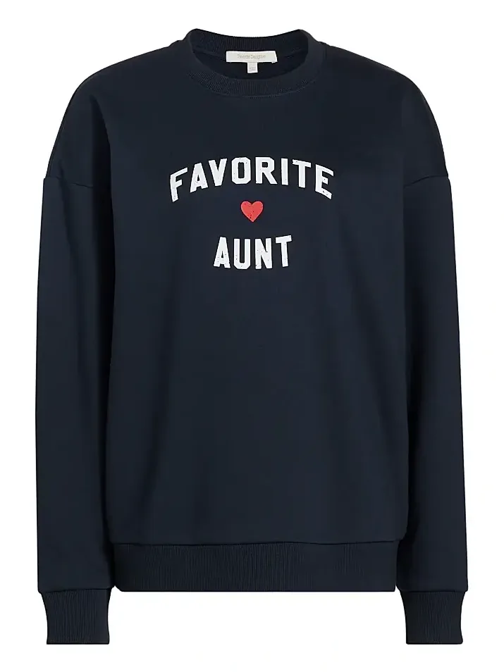 Women's Favorite Aunt Heart Logo Sweatshirt Women's Favorite Aunt Heart Logo Sweatshirt