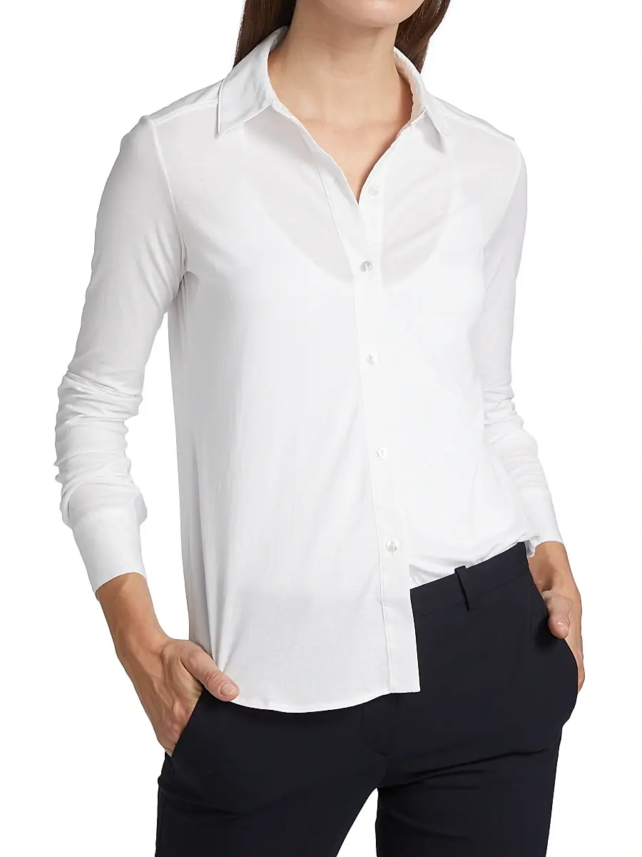 Theory Women's Riduro Organic Cotton Shirt | Thumbnail 3 Theory Women's Riduro Organic Cotton Shirt | Thumbnail 3