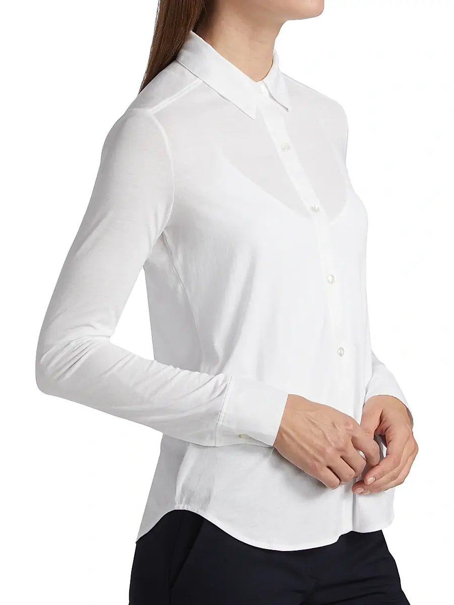 Theory Women's Riduro Organic Cotton Shirt | Thumbnail 4 Theory Women's Riduro Organic Cotton Shirt | Thumbnail 4