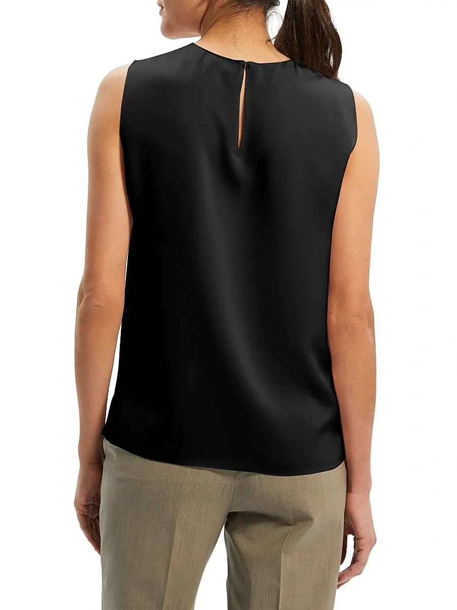Theory Women's Silk Straight Shell | Thumbnail 4