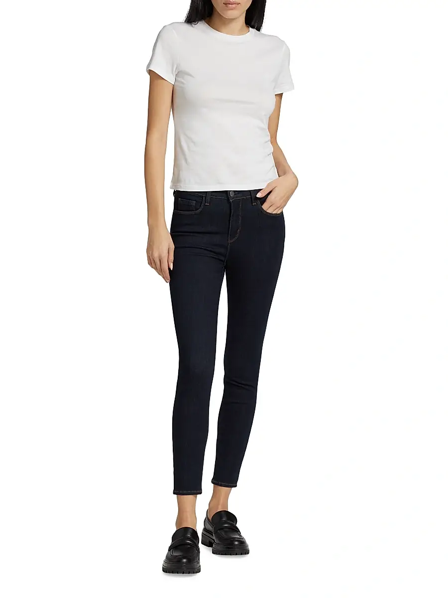 Theory Women's Tiny Short-Sleeve Cotton Tee | Thumbnail 2