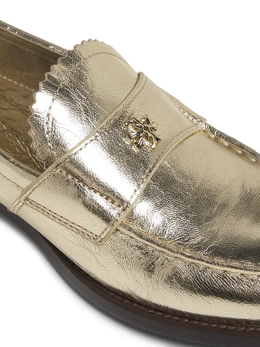 Tory Burch Women's Classic Metallic Leather Loafers | Thumbnail 5 Tory Burch Women's Classic Metallic Leather Loafers | Thumbnail 5