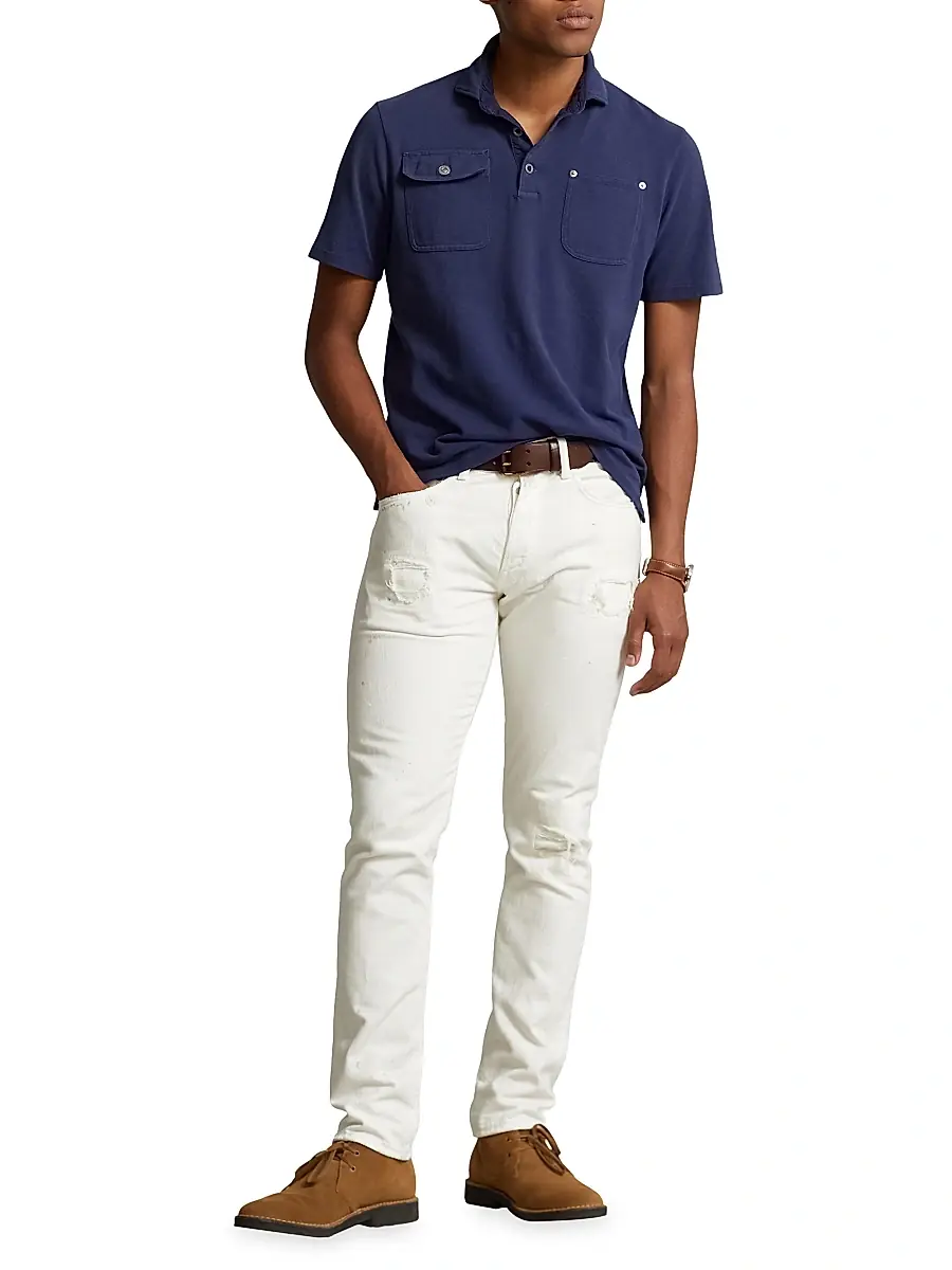Polo Ralph Lauren Men's Cotton Dual Pocket Shirt | Thumbnail 2 Polo Ralph Lauren Men's Cotton Dual Pocket Shirt | Thumbnail 2