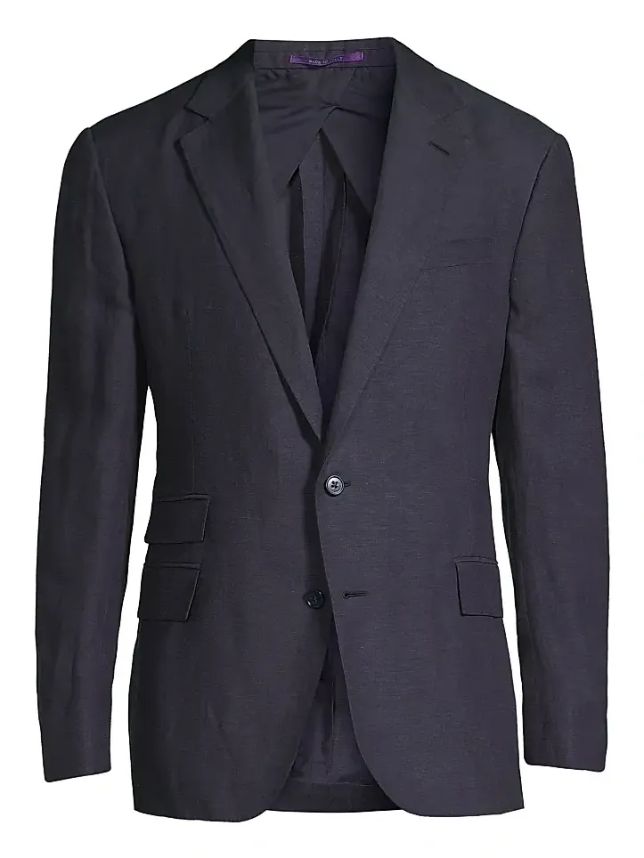 Men's Kent Linen & Silk Canvas Jacket Men's Kent Linen & Silk Canvas Jacket