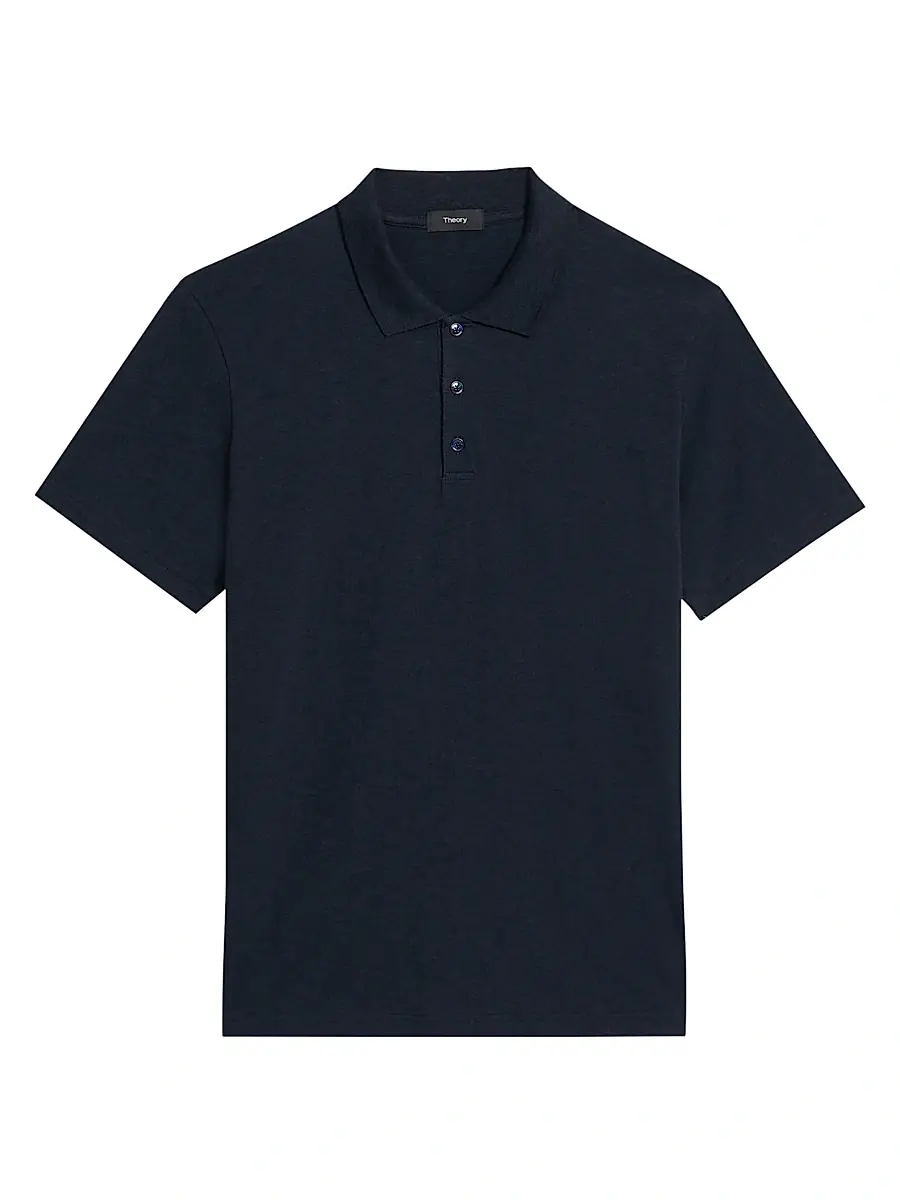 Theory Men's Bron Cotton Polo Shirt