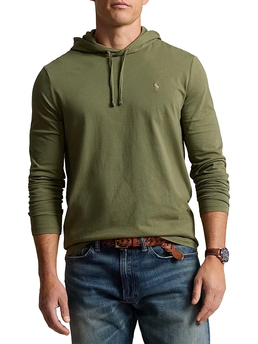 Polo Ralph Lauren Men's Jersey Hooded T-Shirt | Thumbnail 3 Polo Ralph Lauren Men's Jersey Hooded T-Shirt | Thumbnail 3