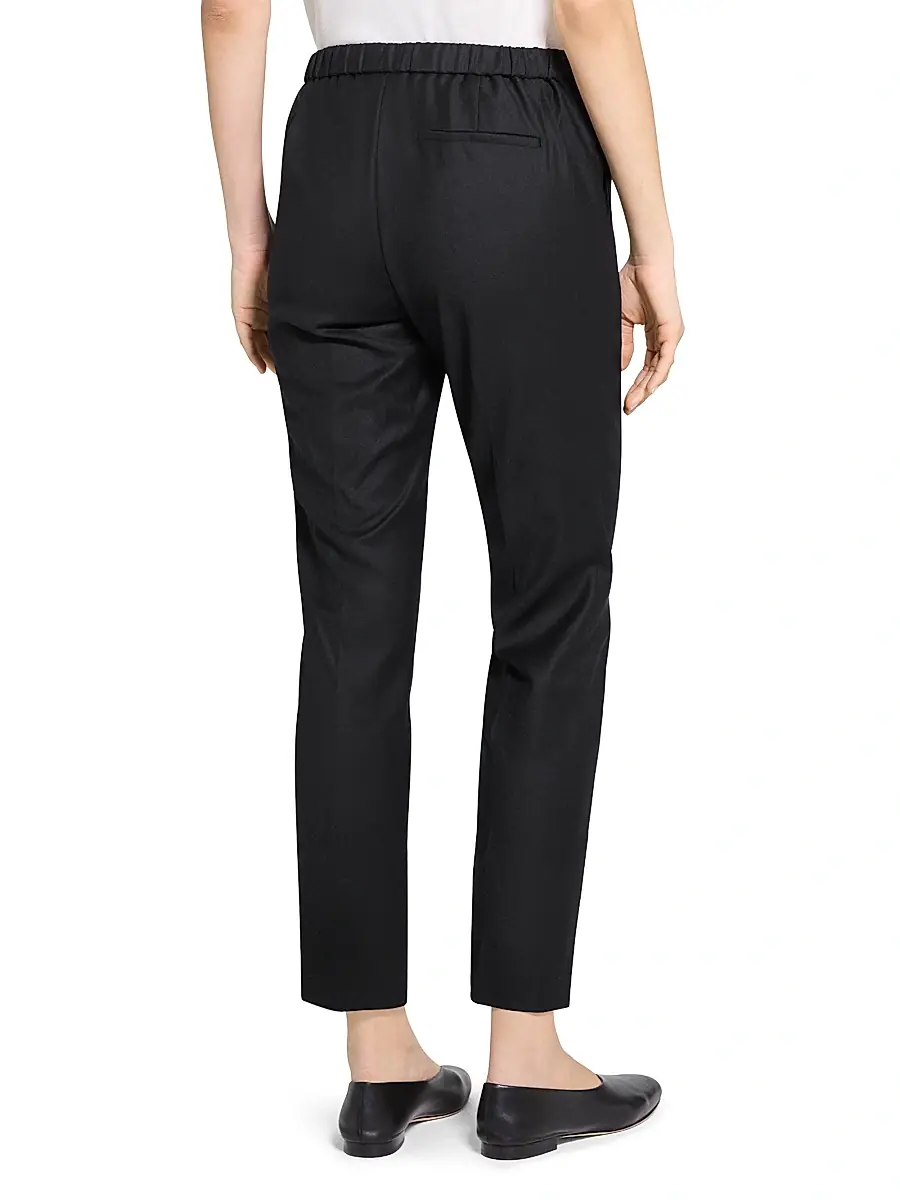 Theory Women's Treeca Wool Crop Trousers | Thumbnail 5 Theory Women's Treeca Wool Crop Trousers | Thumbnail 5