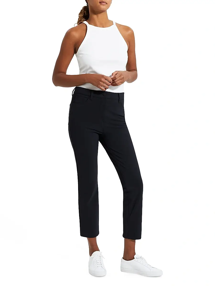 Theory Women's ​Treeca Ponte Slim-Fit Pants | Thumbnail 2