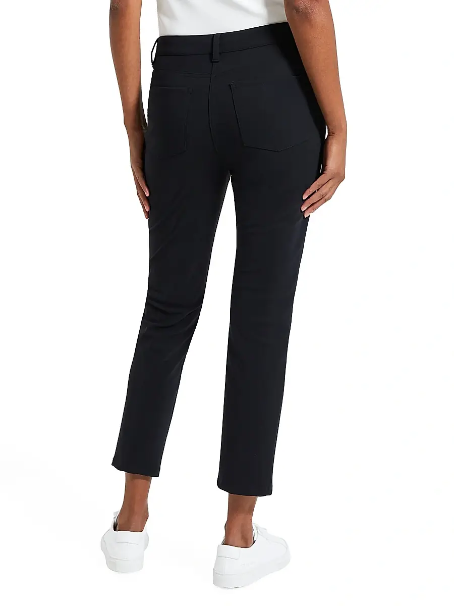 Theory Women's ​Treeca Ponte Slim-Fit Pants | Thumbnail 4