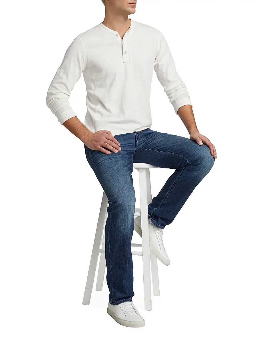 7 For All Mankind Men's Stretch Straight-Leg Jeans - Flash | Thumbnail 2