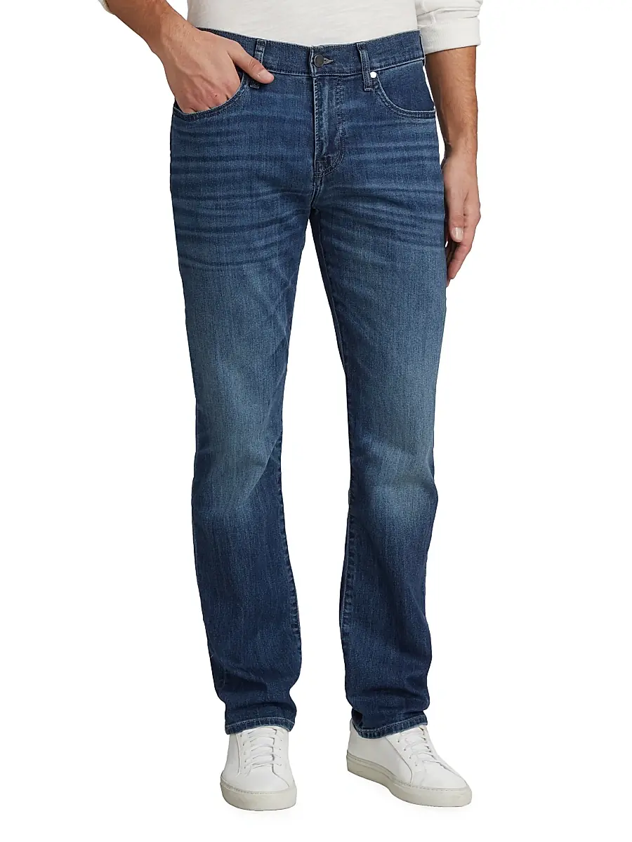 7 For All Mankind Men's Stretch Straight-Leg Jeans - Flash | Thumbnail 3