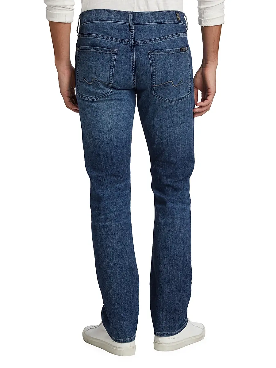 7 For All Mankind Men's Stretch Straight-Leg Jeans - Flash | Thumbnail 5