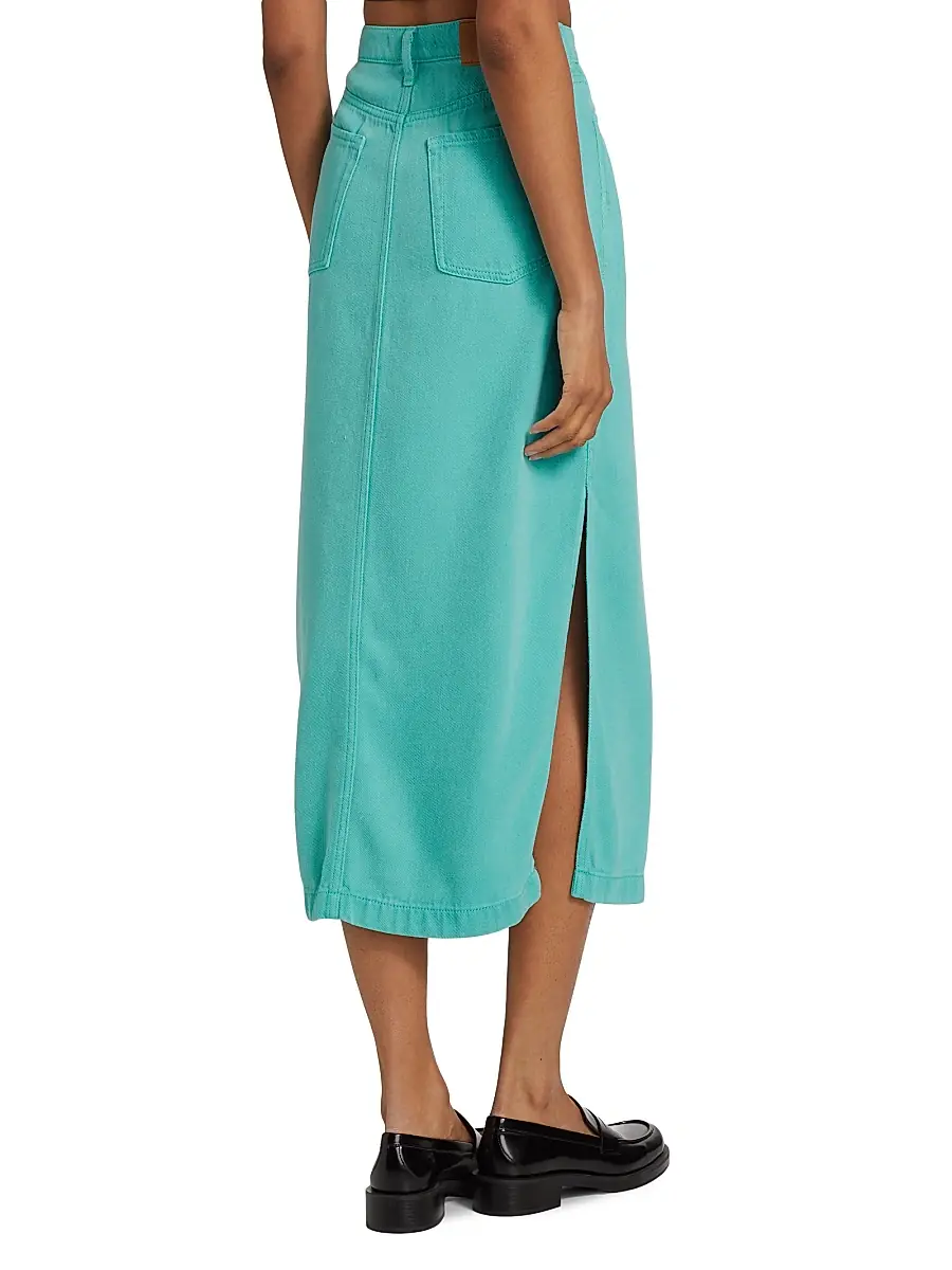 7 For All Mankind Women's Stretch Denim Midi-Skirt | Thumbnail 5 7 For All Mankind Women's Stretch Denim Midi-Skirt | Thumbnail 5