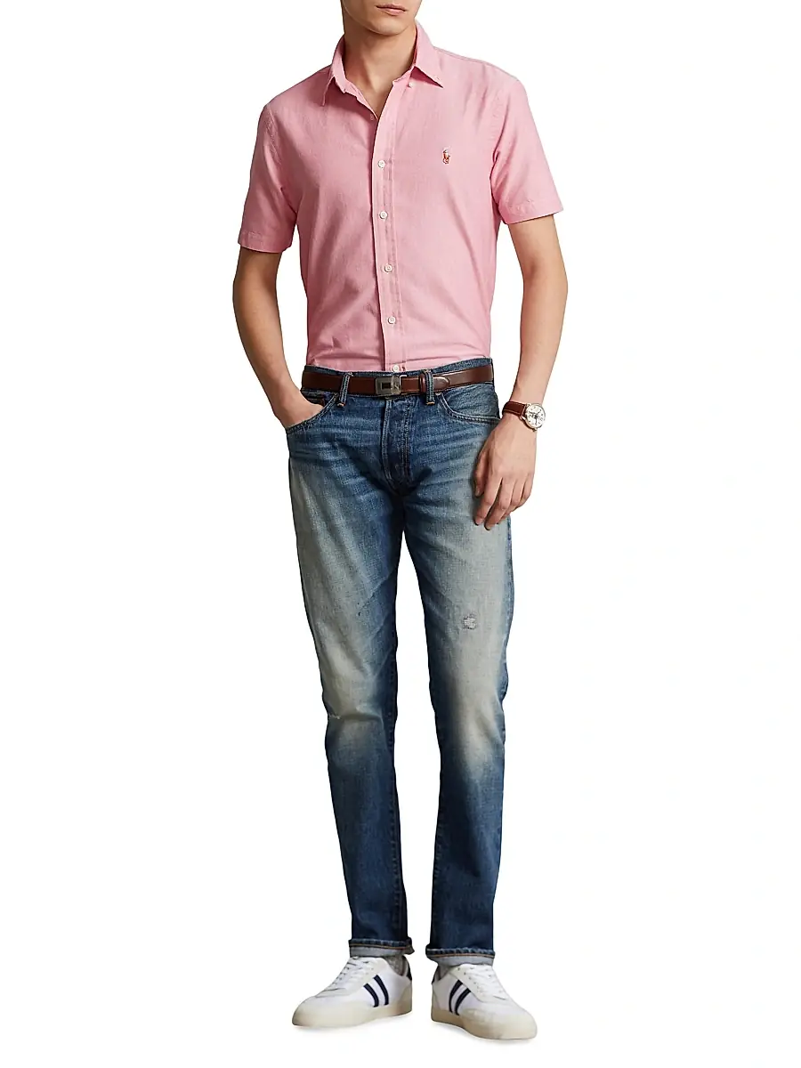 Polo Ralph Lauren Men's Classic Oxford Short-Sleeve Sport Shirt | Thumbnail 2 Polo Ralph Lauren Men's Classic Oxford Short-Sleeve Sport Shirt | Thumbnail 2