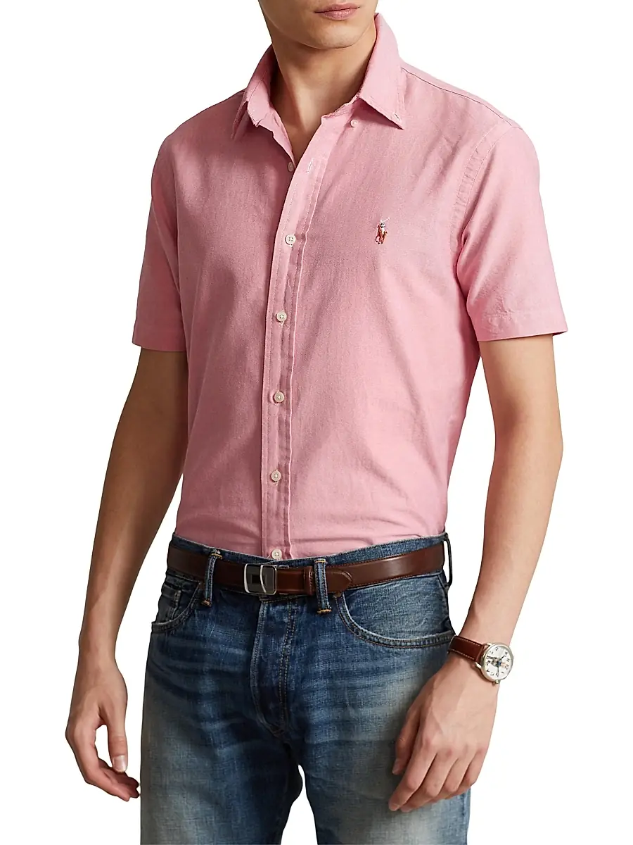 Polo Ralph Lauren Men's Classic Oxford Short-Sleeve Sport Shirt | Thumbnail 3 Polo Ralph Lauren Men's Classic Oxford Short-Sleeve Sport Shirt | Thumbnail 3