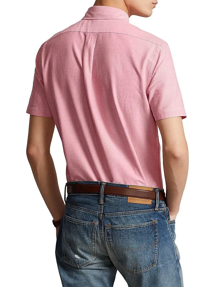 Polo Ralph Lauren Men's Classic Oxford Short-Sleeve Sport Shirt | Thumbnail 4 Polo Ralph Lauren Men's Classic Oxford Short-Sleeve Sport Shirt | Thumbnail 4