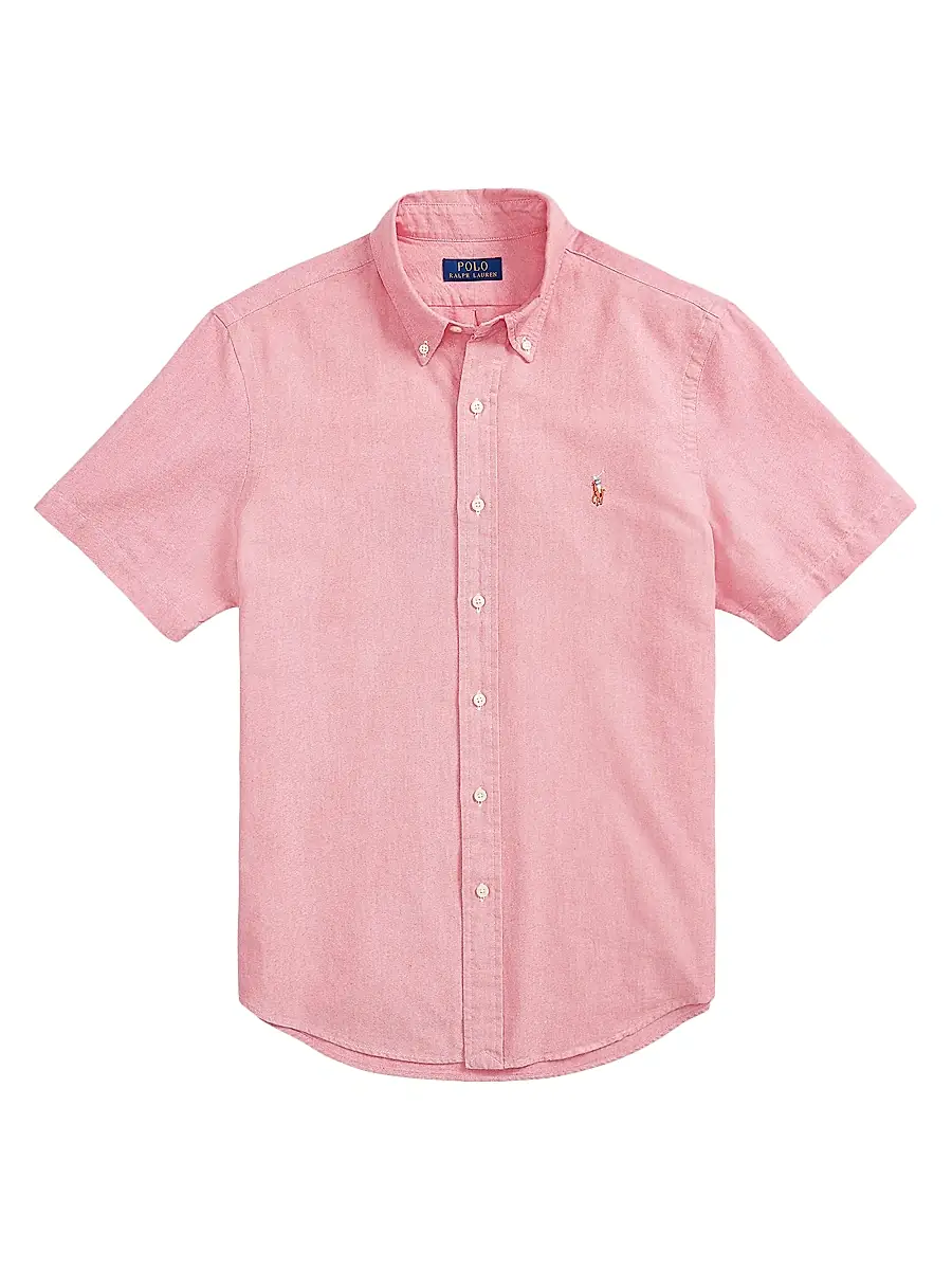 Polo Ralph Lauren Men's Classic Oxford Short-Sleeve Sport Shirt