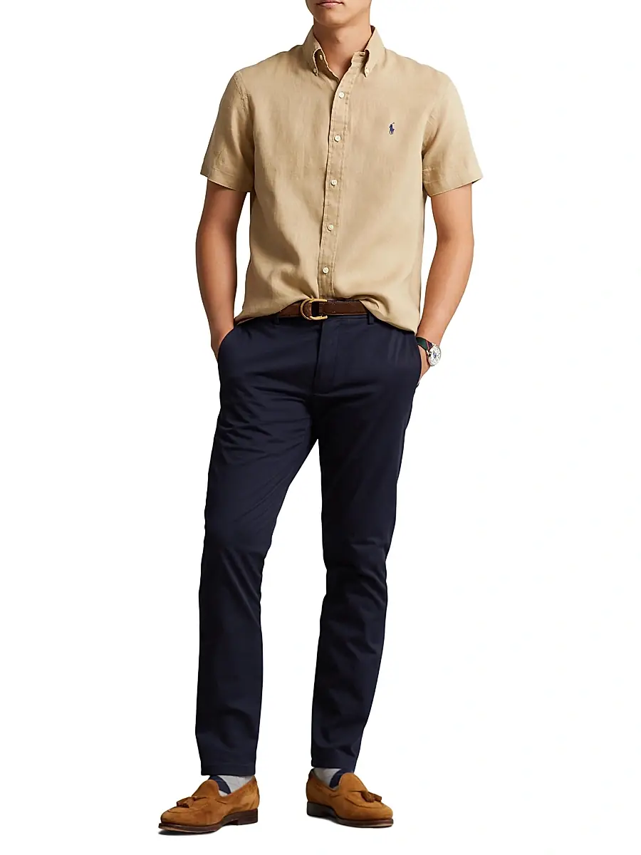 Polo Ralph Lauren Men's Classic-Fit Short-Sleeve Linen Shirt | Thumbnail 2
