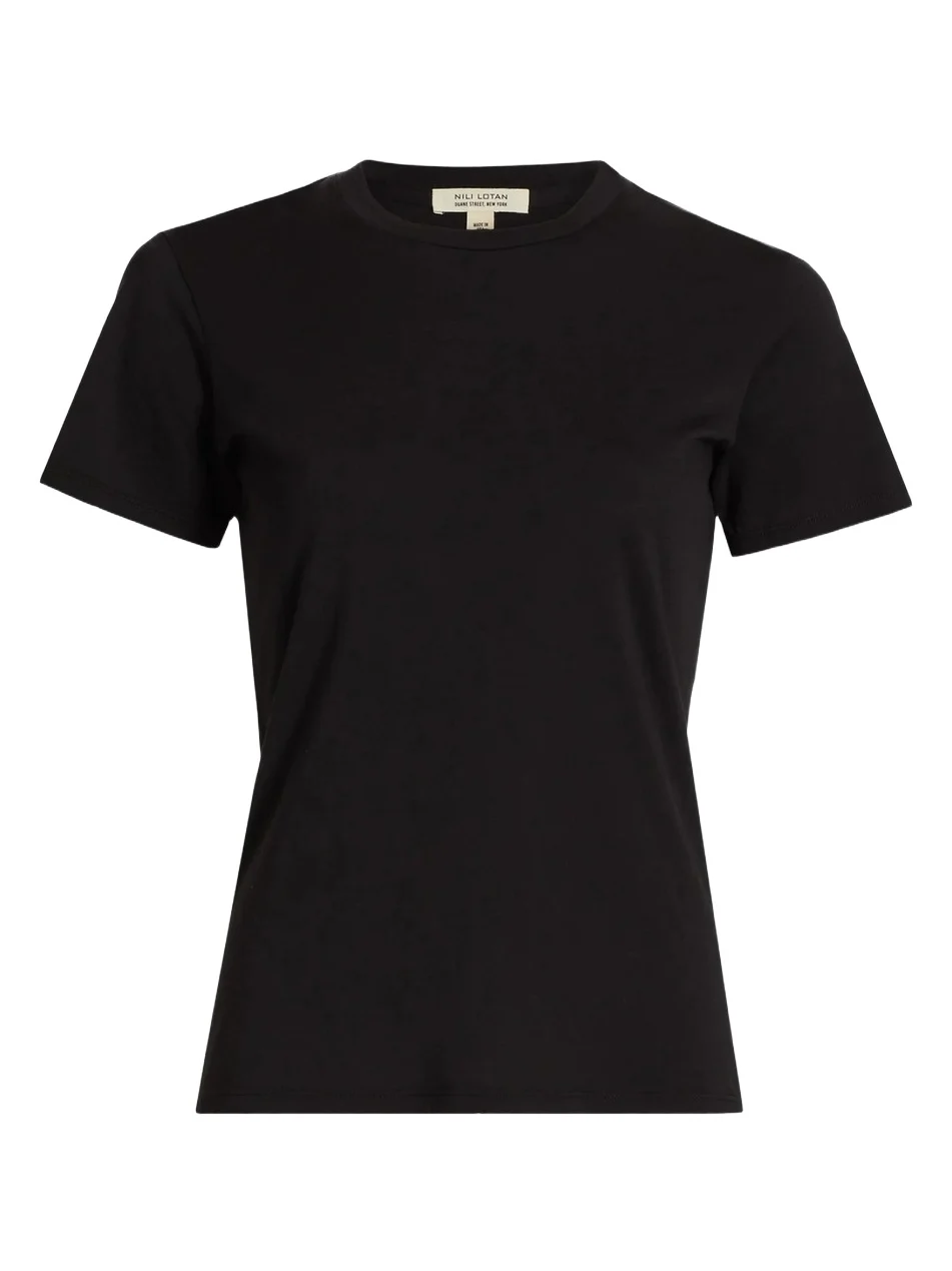 Nili Lotan Women's Mariela Cotton Crewneck T-Shirt
