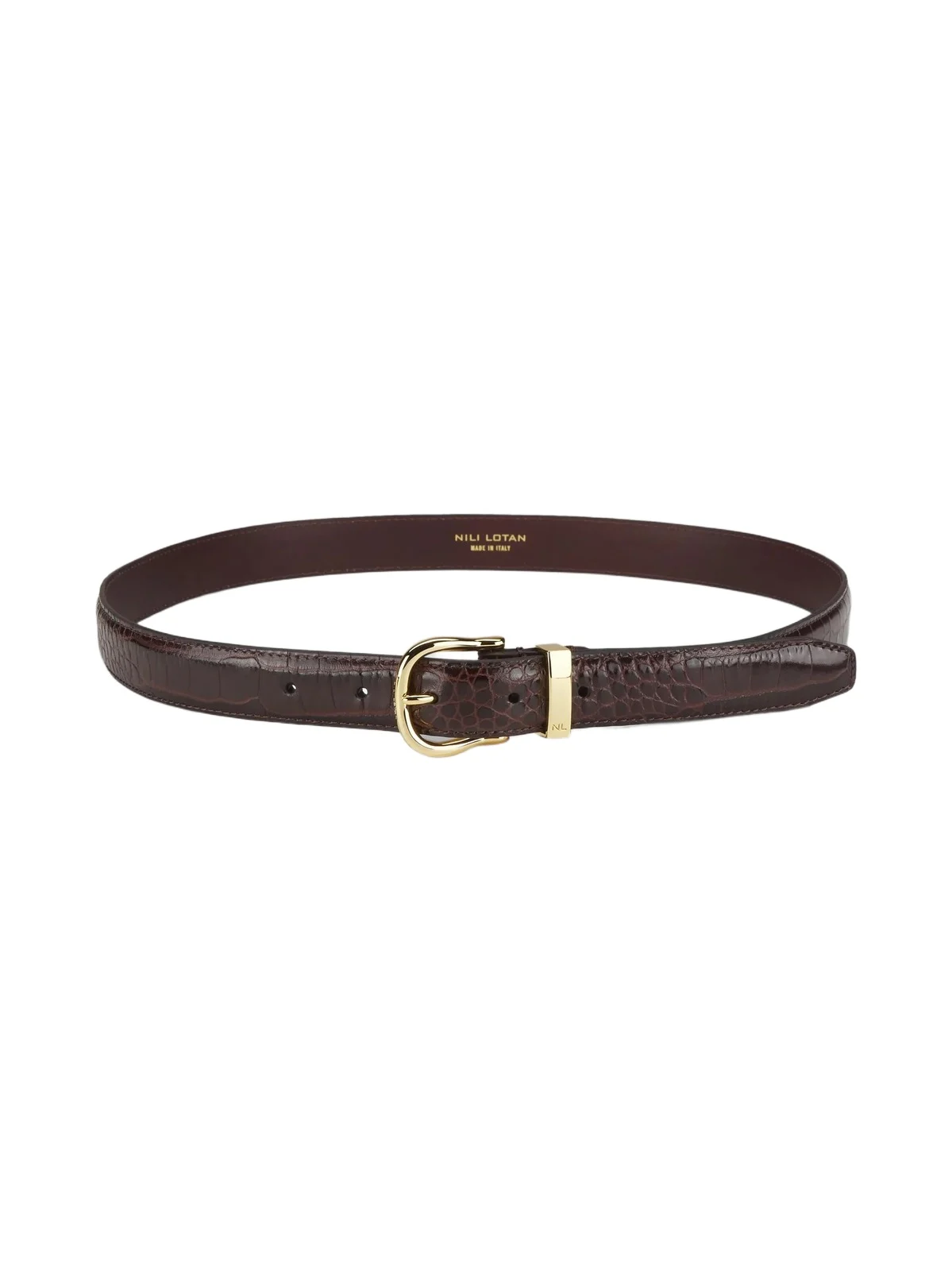 Nili Lotan Women's Louise Slim Leather Belt
