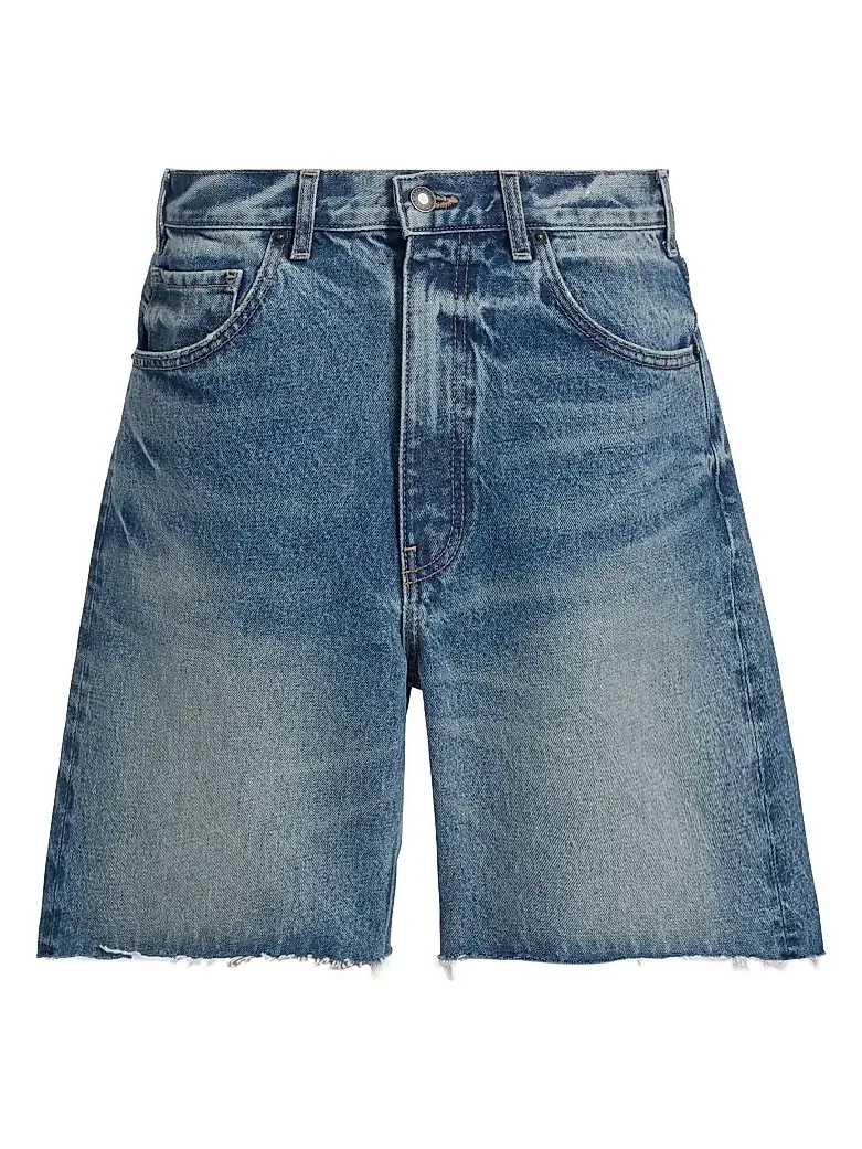 Women's Russel Denim Raw-Edge Shorts