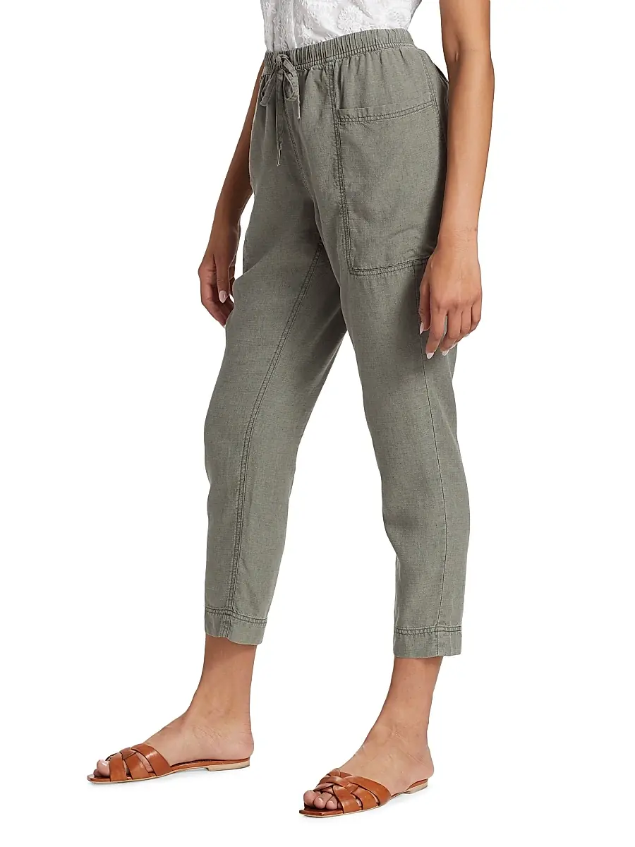 Splendid Women's Gia Drawstring Straight-Leg Crop Pants | Thumbnail 4 Splendid Women's Gia Drawstring Straight-Leg Crop Pants | Thumbnail 4