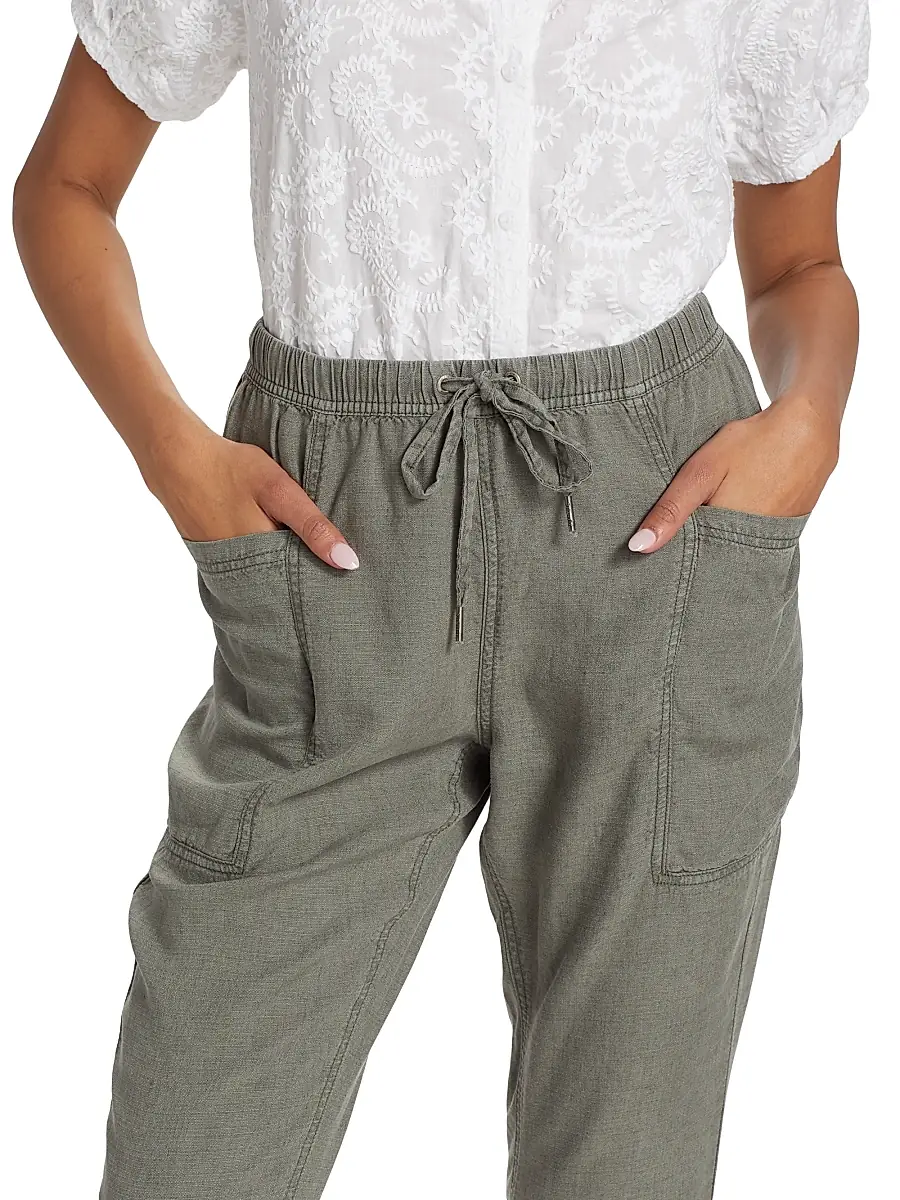 Splendid Women's Gia Drawstring Straight-Leg Crop Pants | Thumbnail 6 Splendid Women's Gia Drawstring Straight-Leg Crop Pants | Thumbnail 6