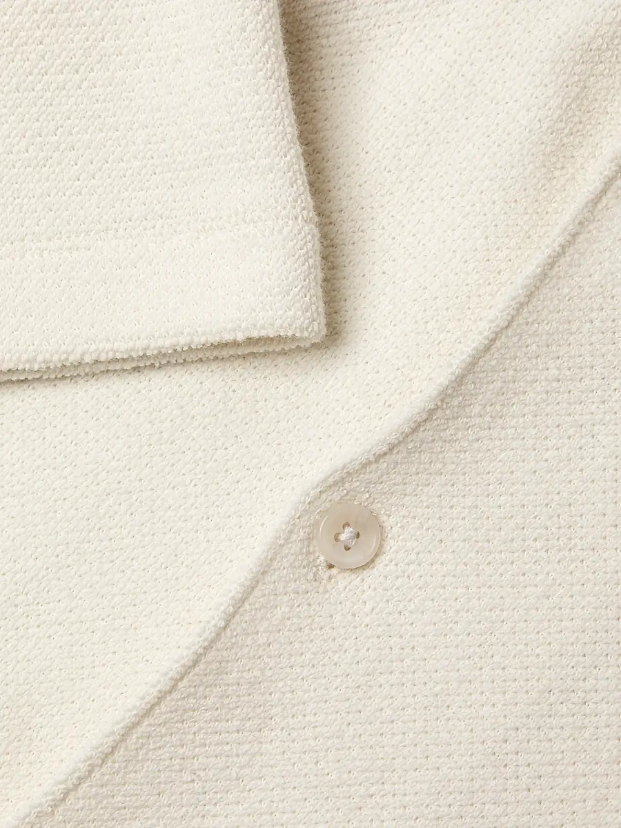 Vince Men's Bouclé Button-Front Camp Shirt | Thumbnail 6 Vince Men's Bouclé Button-Front Camp Shirt | Thumbnail 6